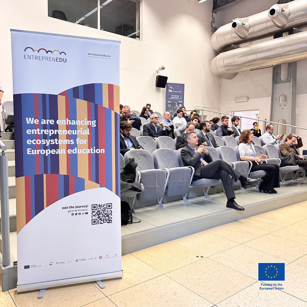 @entreprenedu was presented by @amaldi_e at the eighth edition of Spring of Innovation held on 4th and 5th of April in Turin!

🔵🟠🔴

#ENTREPRENEDU #HorizonEurope #InnovationEcosystem #EUProject