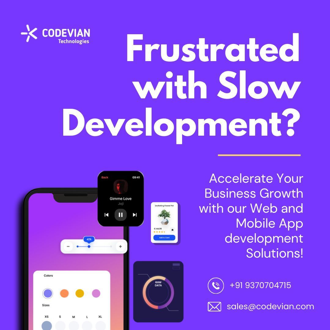 CodevianTech's tweet image. We are here to solve all your development problems in your Software Development process.  

write us at  sales@codevian.com or 
contact us on buff.ly/3PKnHw7