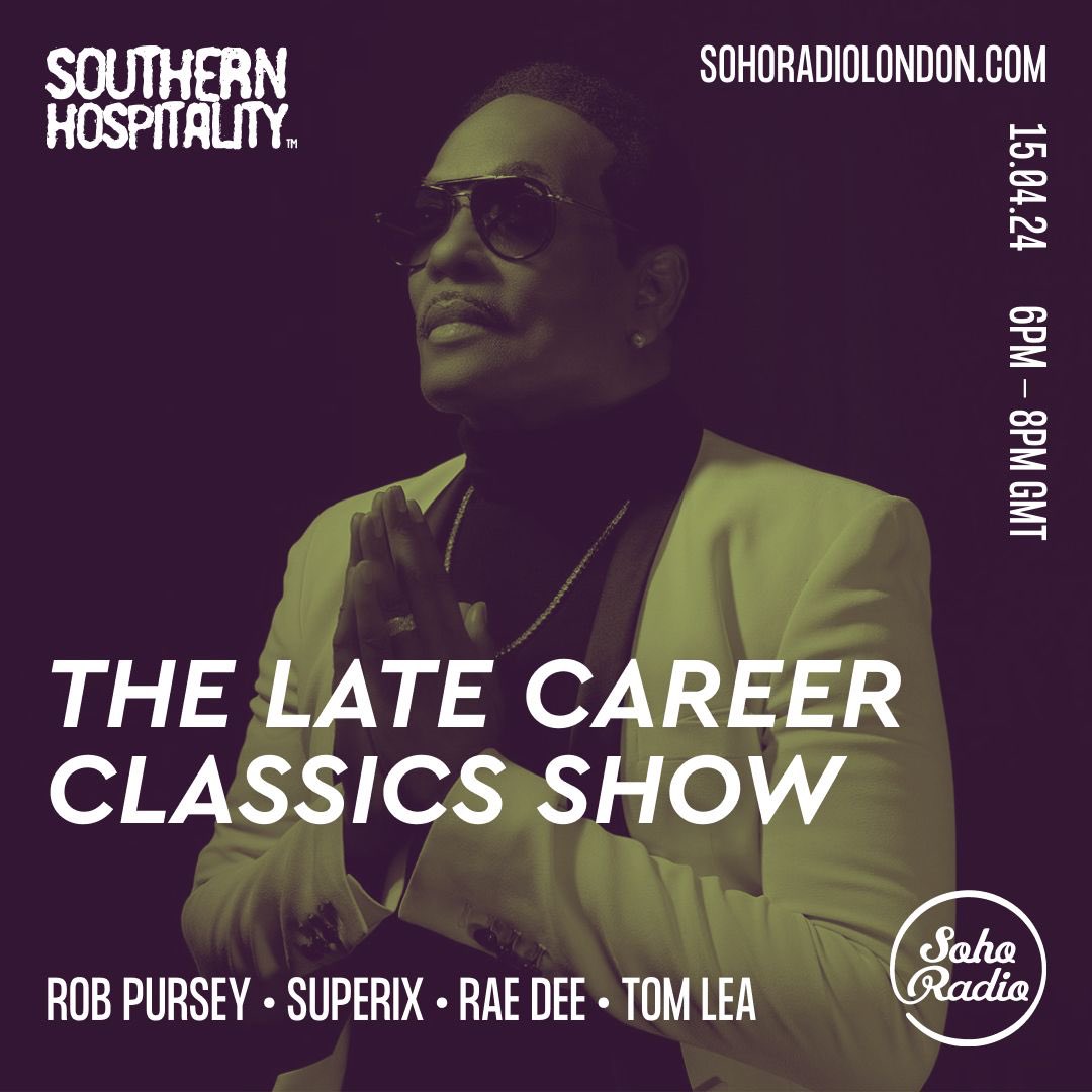 Back on @sohoradio tonight with the team for the @southernh Regulator Show! We’re playing and discussing ‘Late Career Classics’ records from 15+ years into a career that are still🔥 Hit us with your shouts…👀