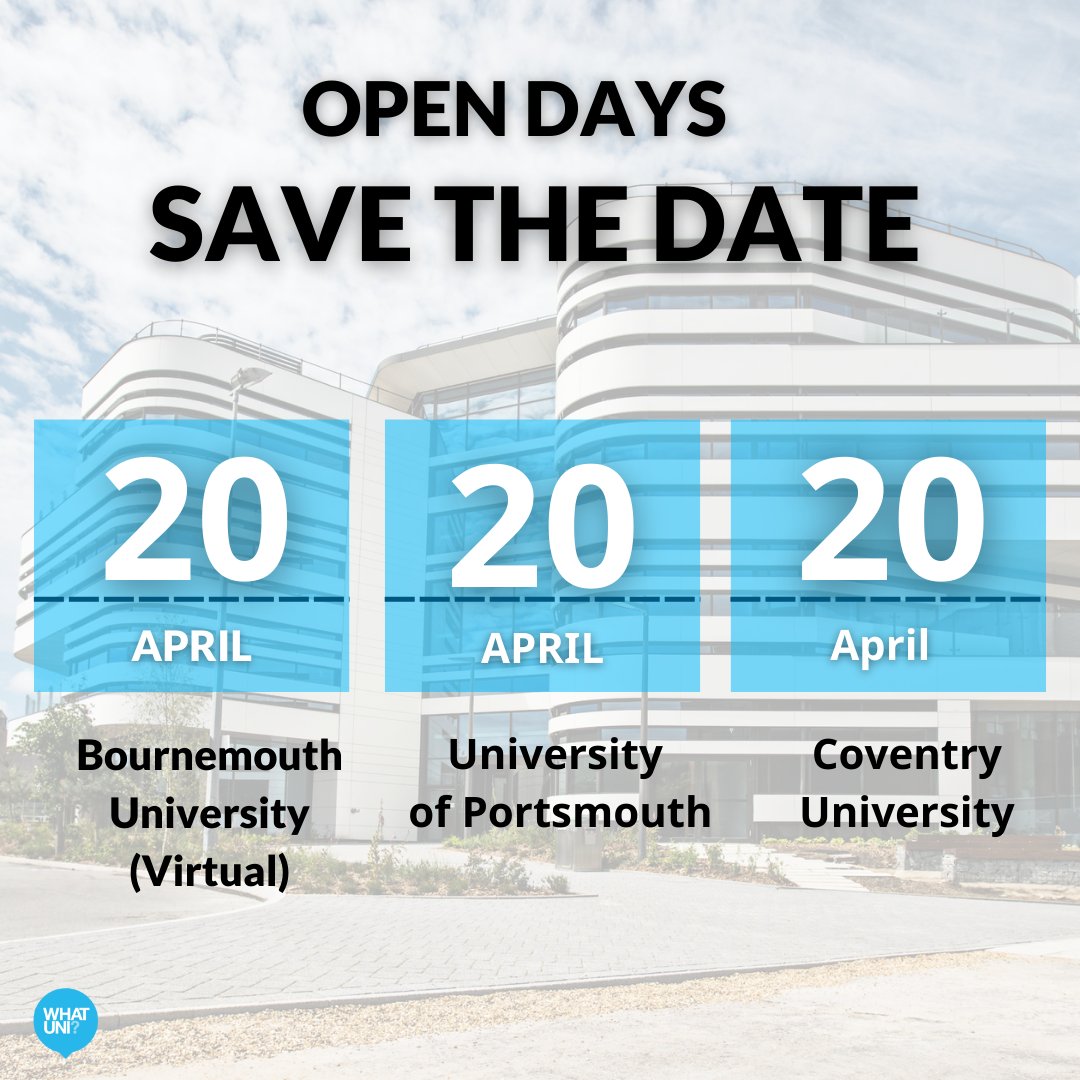 🎓✨ It's that time of the year again! University open day season is here! 📚

bit.ly/3PMoBZ3

Head to our page to find out when and where the next open day near you is happening! 
🔗 
#UniversityOpenDay #DiscoverYourFuture #HigherEducation #opendays #uni #whatuni