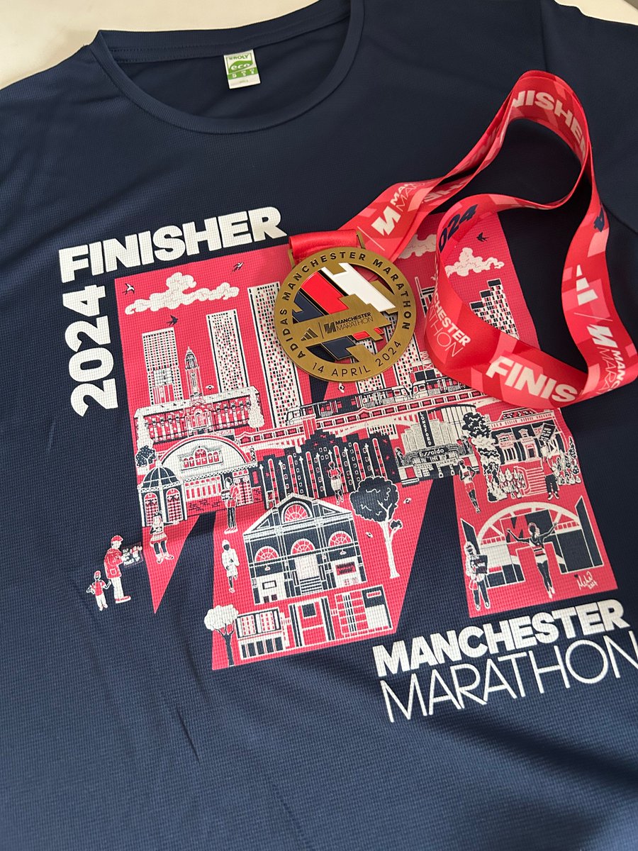 holrunning's tweet image. Medal Monday! In awe of myself and my running bestie for finishing Manchester Marathon - 2 weeks after our 50 mile ultra. The spectator support was amazing and it was so good to see some friends from our run clubs along the way!
