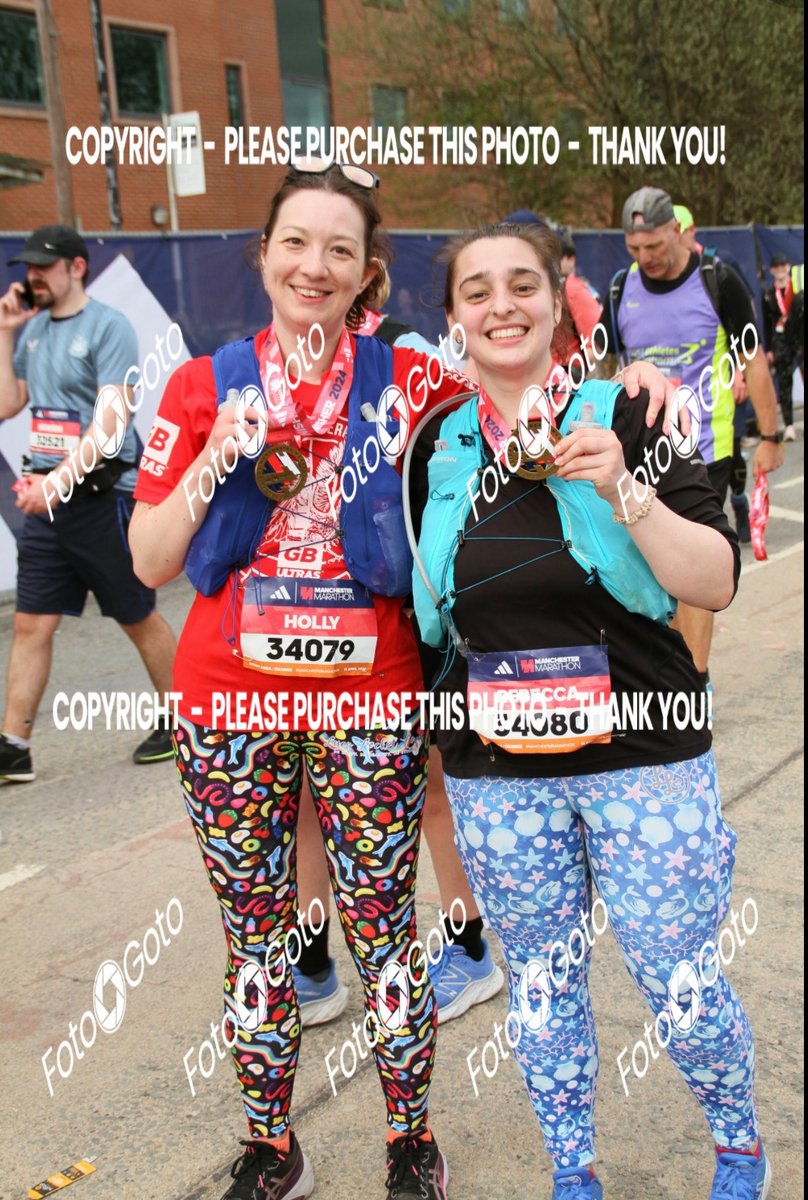 holrunning's tweet image. Medal Monday! In awe of myself and my running bestie for finishing Manchester Marathon - 2 weeks after our 50 mile ultra. The spectator support was amazing and it was so good to see some friends from our run clubs along the way!