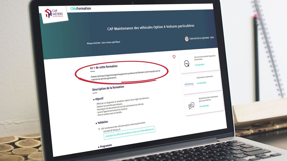 NOUVEAU ⭐️ Une fonctionnalité supplémentaire sur RAFAEL pour mettre davantage en avant les formations recensées. Un champ supplémentaire 'le + de cette formation'. CMaFormation : cmaformation-na.fr #rafael #organismedeformation #formationprofessionnelle #formation