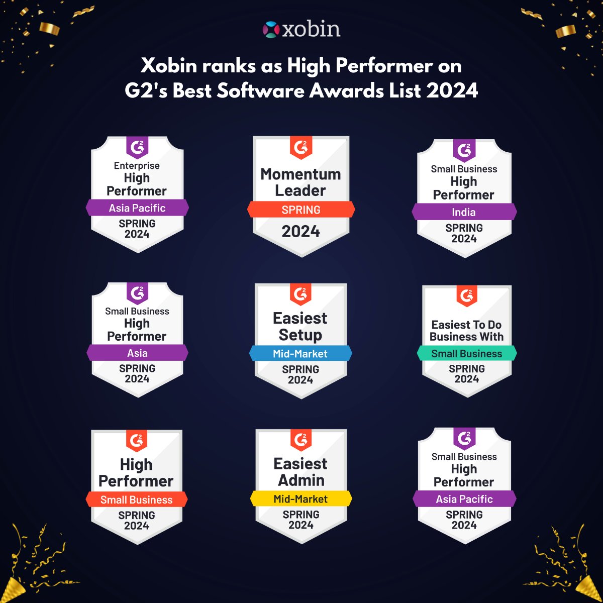 Xobin kicks off the week with a triumphant roar! Securing the prestigious G2 Awards as a High Performer in 2024, we stand as a beacon of excellence in the realm of talent assessment and recruitment. #G2Awards #Celebrations #XobinSuccess #IndustryTrailblazers