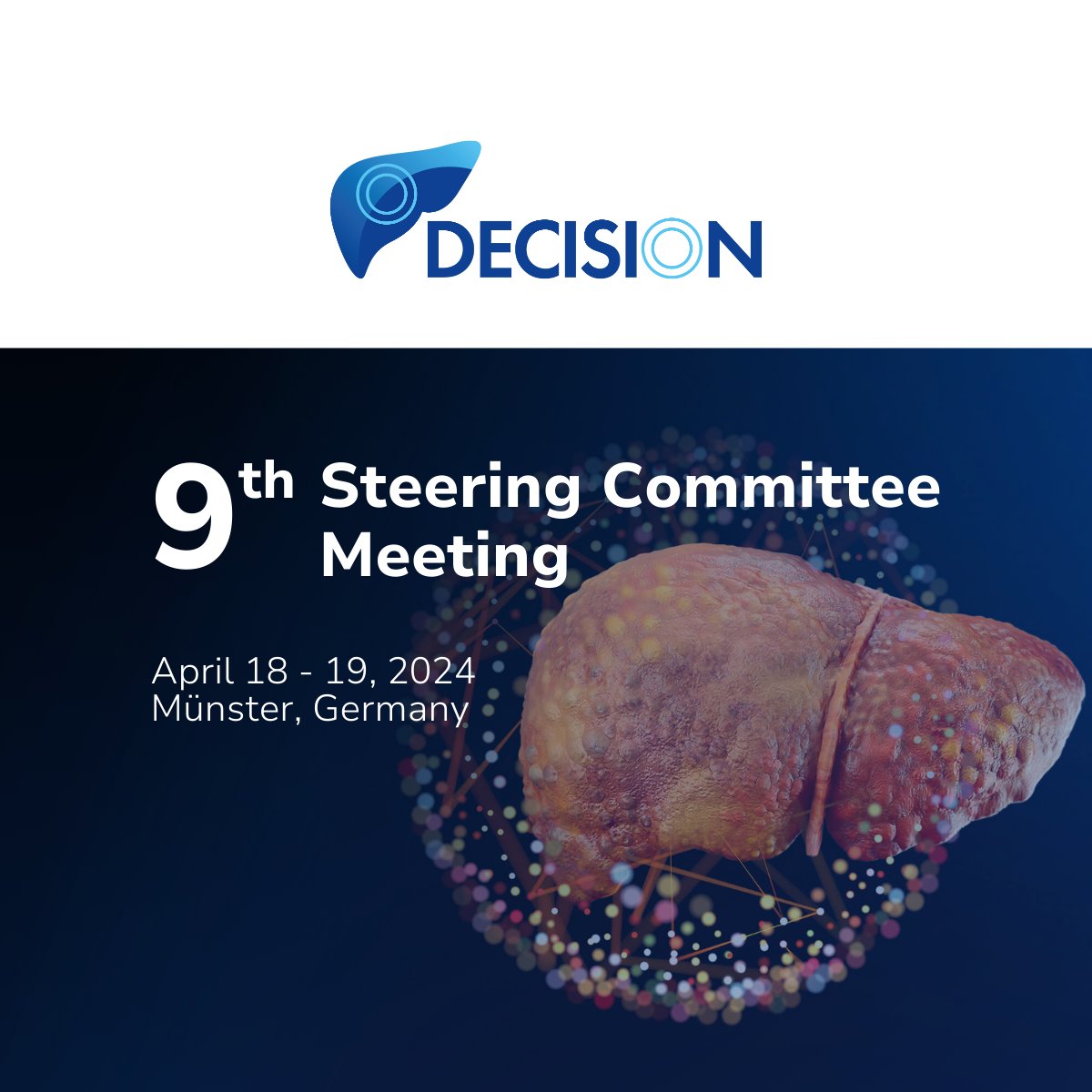 So excited! 🌟 Later this week, our 9th Steering Committee (SC) Meeting will take place in Münster 🇩🇪, hosted by @UK_Muenster. During the meeting, we'll be discussing the project's progress, its achievements so far, & plan ahead for the next months to come.
#ACLF #cirrhosis