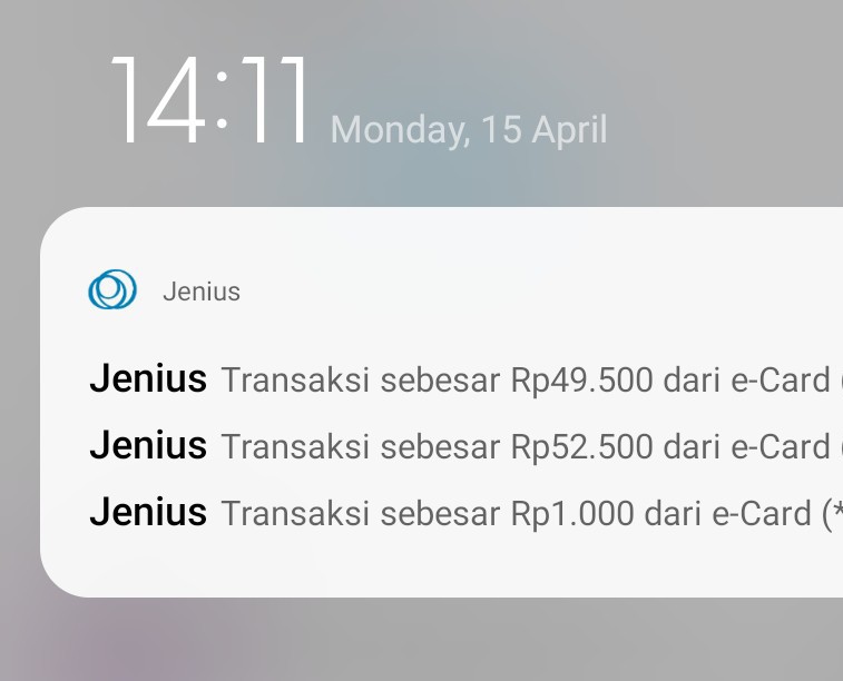 rifti's tweet photo. @JeniusConnect lagi restart MS notif, antriannya lepas, banjir notif bikin kaget.. Rp sekian, Rp sekian... sekaligus dalam satu waktu https://t.co/BOabf7pLVn