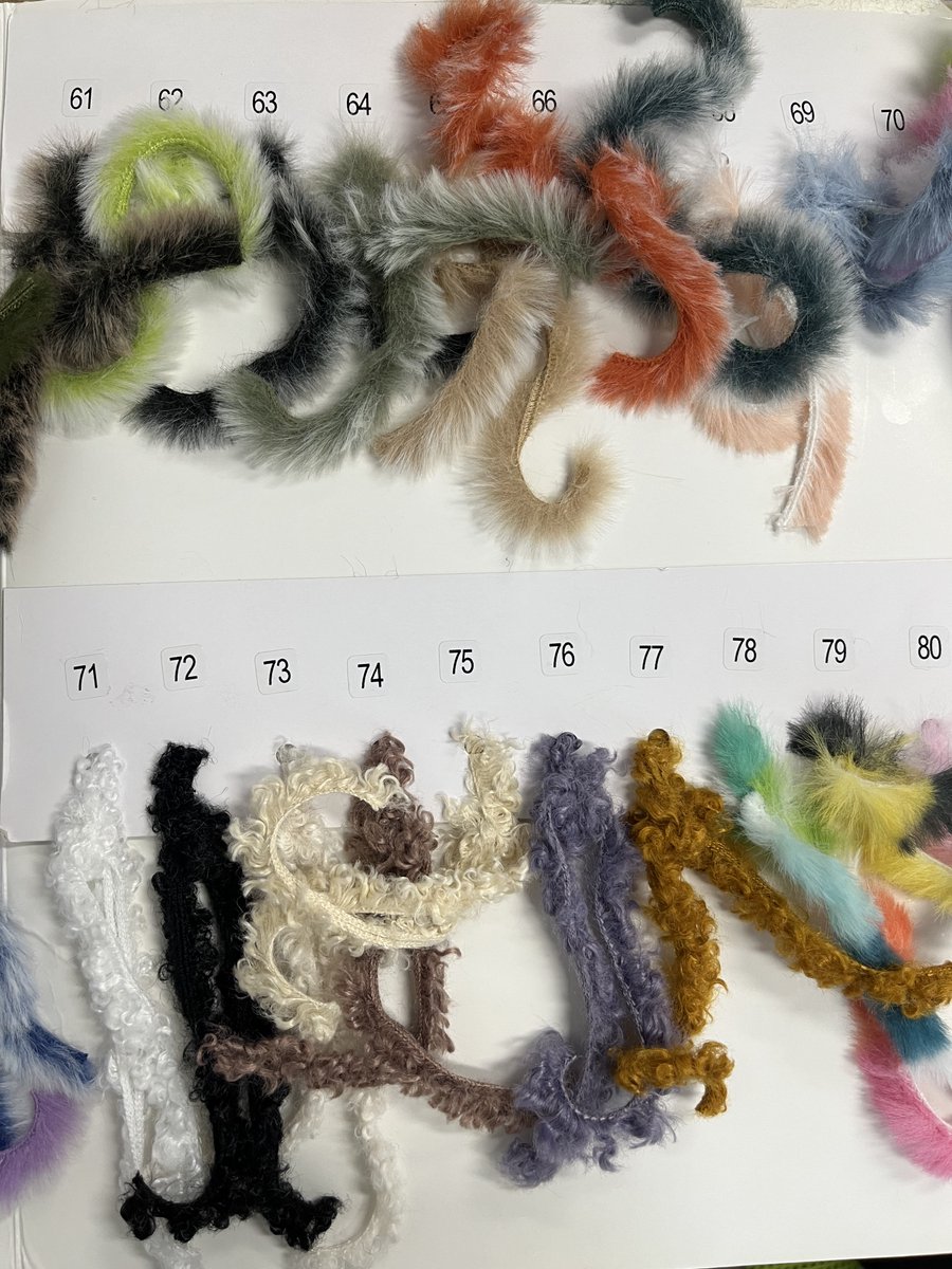 lnushxin1's tweet image. We are excited to introduce our collection of high-quality fur yarns! Our color card showcases an array of beautiful shades, and we also offer customized color options to meet your specific needs. 
#FurYarn #ColorCard #CustomizedColors #WholesaleSuppliers #QualityProducts