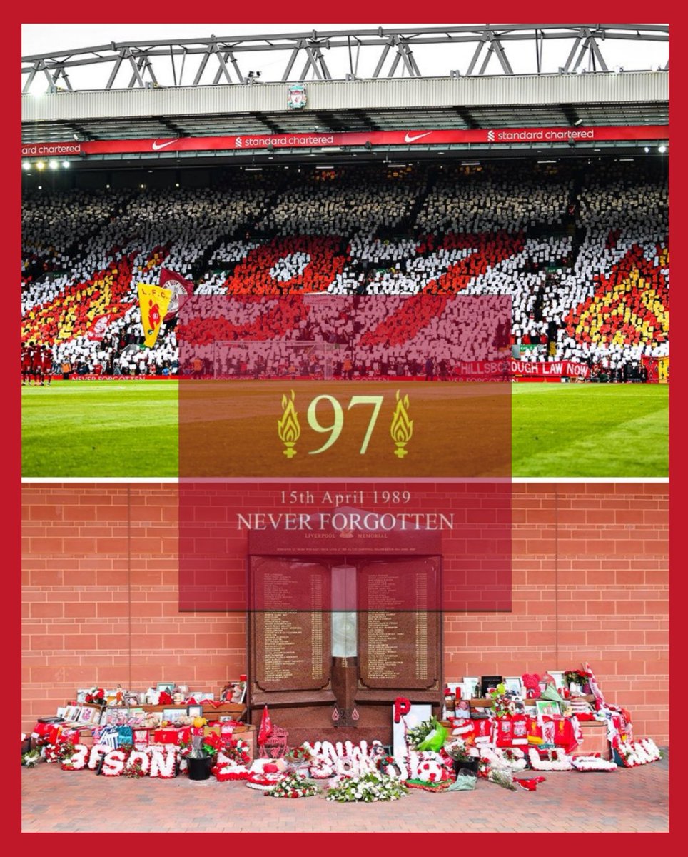 Today marks 35 years since the Hillsborough disaster which took the lives of 97 Liverpool fans.

Never forgotten. ❤️