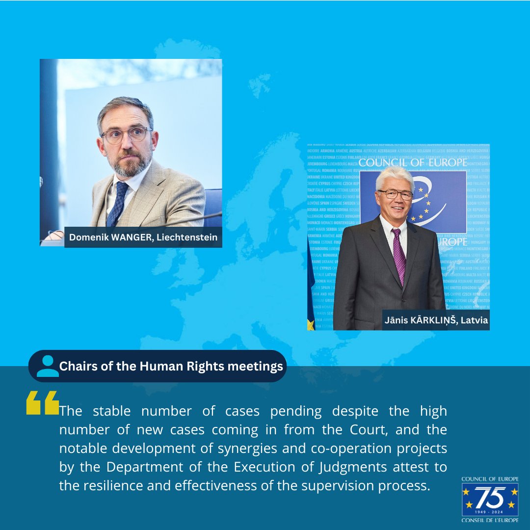 📢Annual report 2023 📘 The Committee of Ministers of the @coe publishes its Annual report on the supervision of the execution of judgments and decisions of the European Court of Human Rights. More information➡️go.coe.int/1Loe5 #European #Court #HumanRights #Report