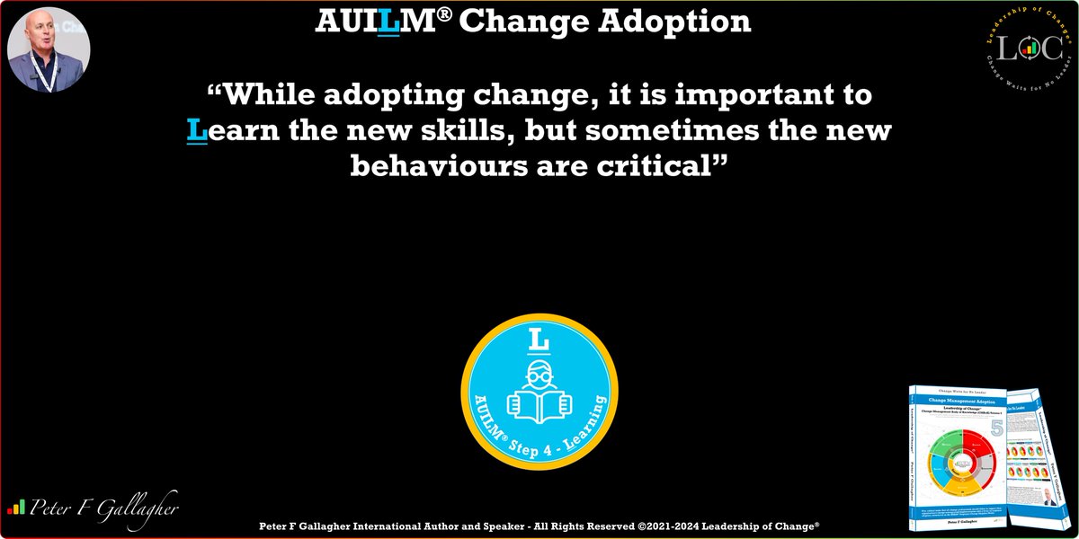 #LeadershipOfChange
While adopting change, it is important to LEARN the new skills, but sometimes the new behaviours are critical
#ChangeManagement
bit.ly/3tzjvCs