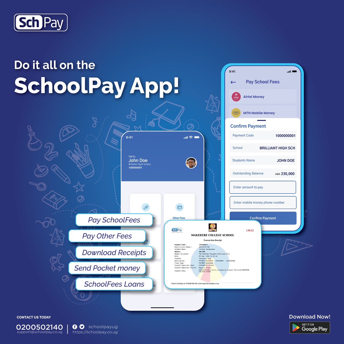 Start the week in style with the SchoolPay App.. 
Do it all on the go.
#DownloadNow
#SchoolPayApp