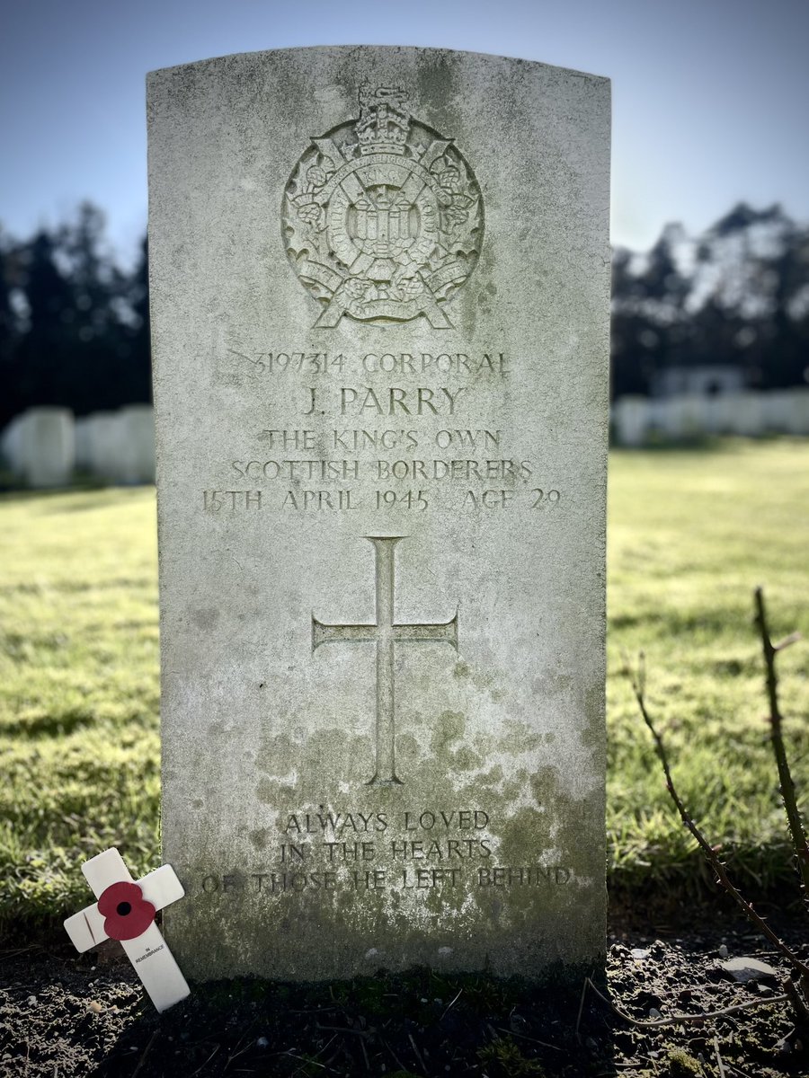 AndyAitcheson's tweet image. OTD 1945 I remember the last two of Peters Jocks to be KIA. 

Cpl John Parry, 29, Glasgow 
Pte Percy Byles, 22, London 

Both killed in an ambush, at Gros Eilstorf woods. 

The even was written about in the With the Jocks chapter “Ambush”

Both are buried at Becklingen cemetery