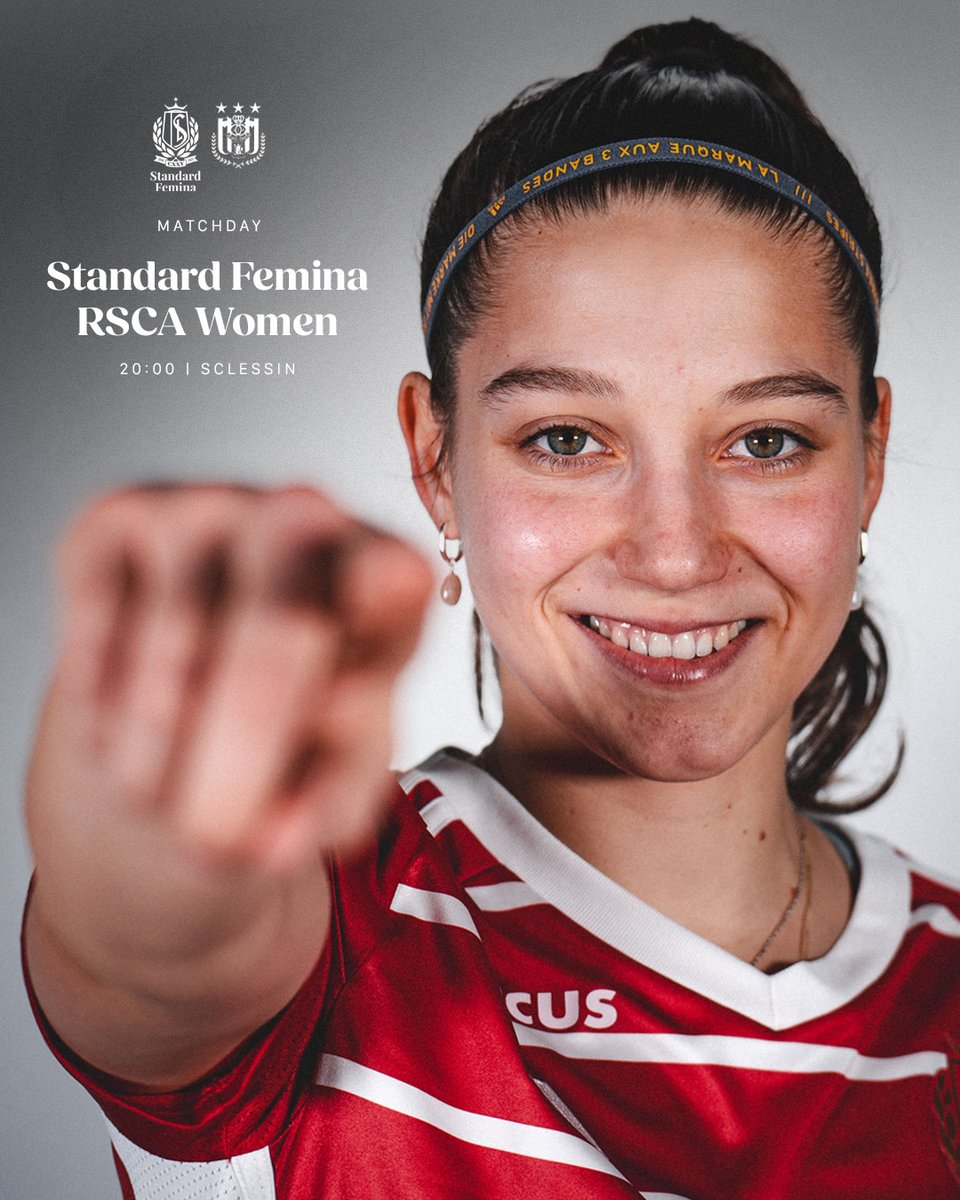 Today is the day. 𝕮𝖑𝖆𝖘𝖎𝖈𝖔 day. ⚔️ 🏟️ Tous à 𝐒𝐜𝐥𝐞𝐬𝐬𝐢𝐧 → standard.be/fr/ticketing/f… 🎟️ #StandardFemina #AllezLesFilles 🔴⚪️