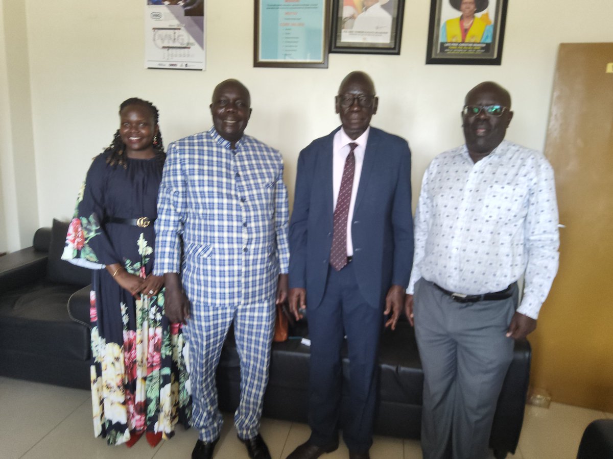 A courtesy call by the prospective Vice Chancellor of St. Mary's University College, Juba, this morning. We discussed several issues of interest to our two sister universities and agreed to work together on many areas, including research and graduate training.