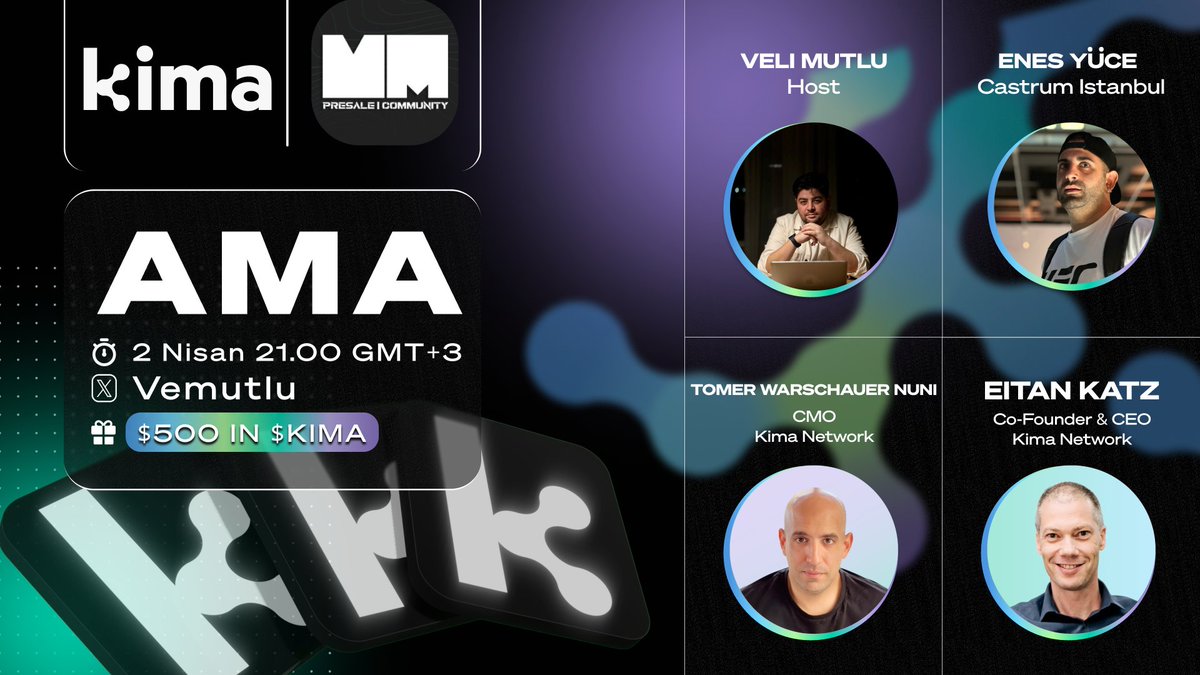 🚀Missed our AMA with Kima's Turkish Ambassadors? 

🎥 Catch the full recording where @vemutlu, @rabbitcoinhole from @castrumistanbul , and Kima’s leaders @eitank and @Crypt0Shmipt0, dive into Web3 interoperability with Kima. 

🔗Watch it now: youtu.be/56M0ADQnA4o