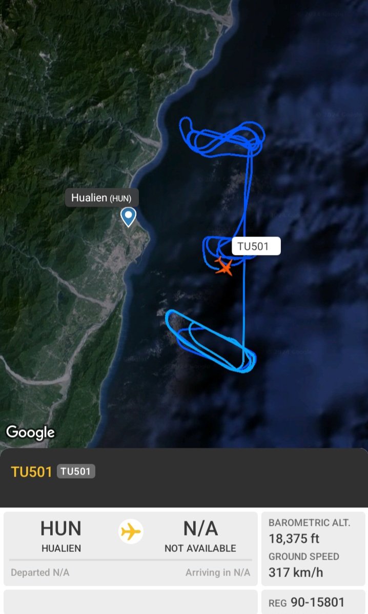 🇹🇼Taiwan Air Force TU501 #8991F9 off #Hualien AFB #TengYun2 #騰雲2 #SuicideDrone