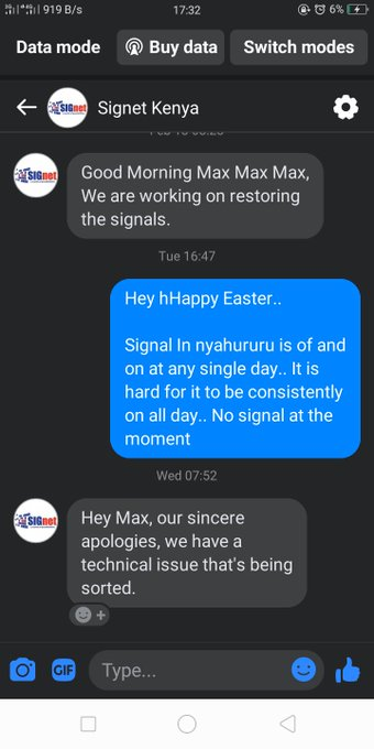 C_NyaKundiH's tweet photo. I'm receiving multiple reports regarding the prolonged outage of government-owned 'Signet' which is a crucial provider of free-to-air (FTA) channels. Many viewers complaining over the sudden widespread disappearance of Signet channels from their screens, leaving only ADN and PANG accessible.
Numerous attempts to contact Signet via social media have yielded little to no response.