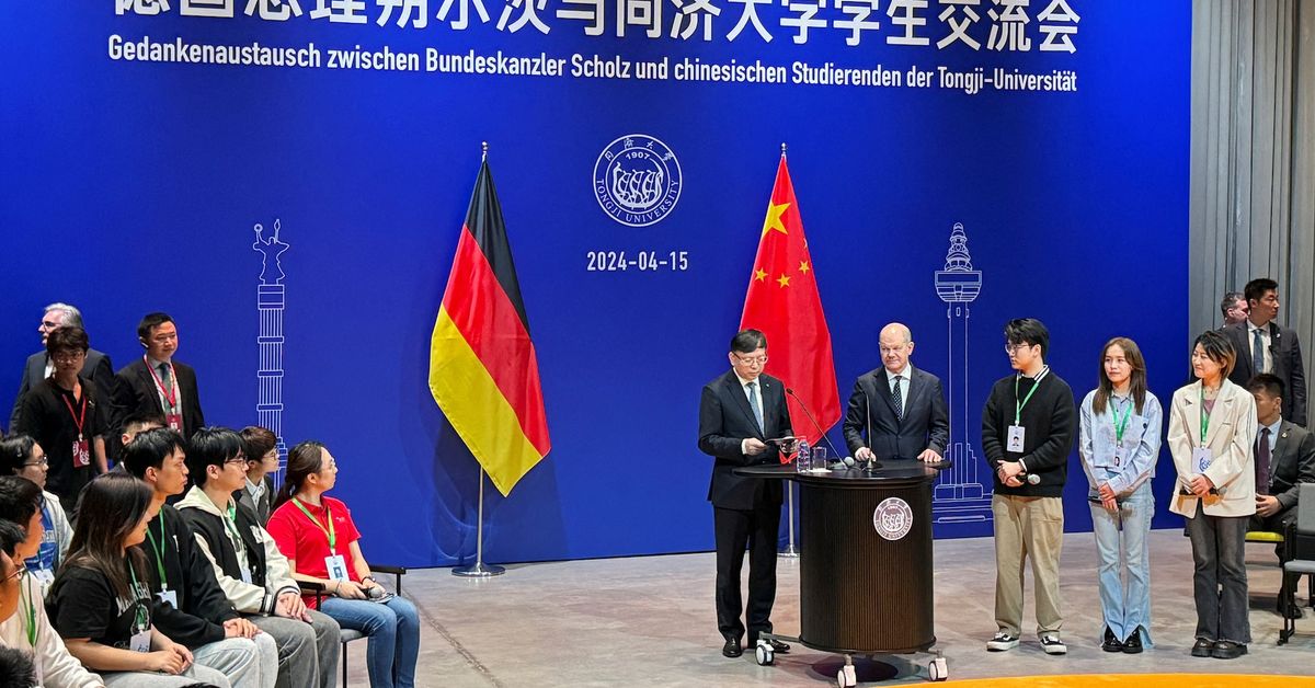 We don't all smoke weed in Germany, Scholz assures Chinese students reut.rs/4azcve6