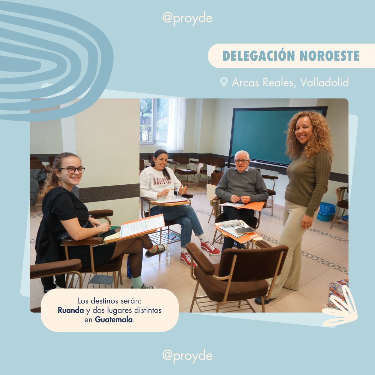 PROYDE's tweet photo. Los voluntarios internacionales de Noroeste ya han tenido su primer encuentro para conocerse, saber los grupos con los que emprenderán su aventura, los destinos y oír las vivencias de 3 voluntarias que el año pasado fueron a otras comunidades.

👇
https://t.co/15EWi4XIn6

#PROYDE https://t.co/S4pff7qtGA