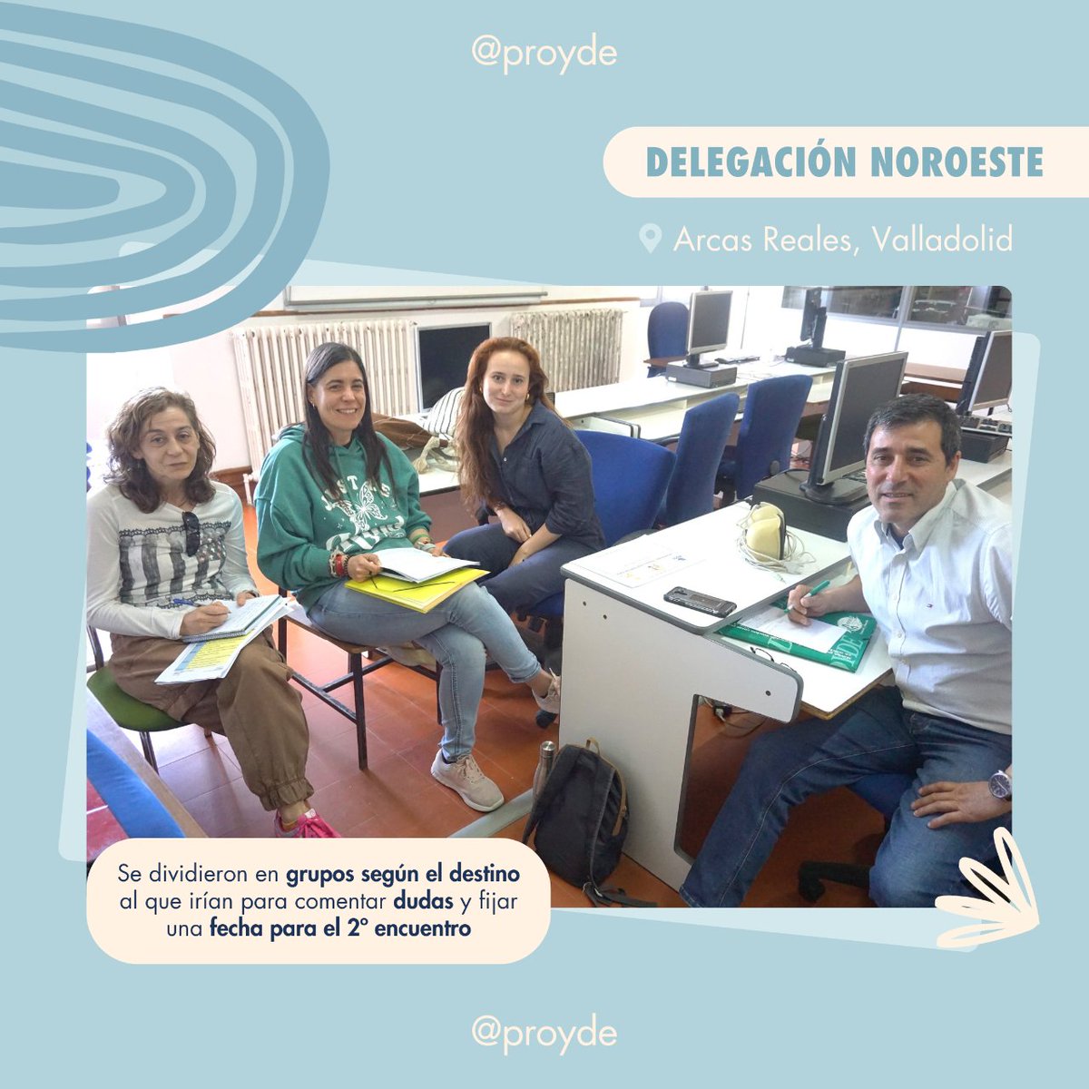 PROYDE's tweet photo. Los voluntarios internacionales de Noroeste ya han tenido su primer encuentro para conocerse, saber los grupos con los que emprenderán su aventura, los destinos y oír las vivencias de 3 voluntarias que el año pasado fueron a otras comunidades.

👇
https://t.co/15EWi4XIn6

#PROYDE https://t.co/S4pff7qtGA