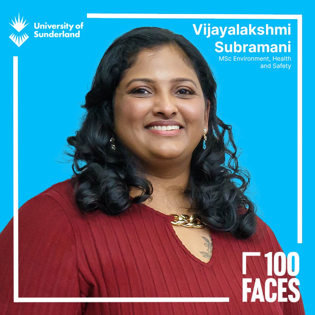 We’re supporting @UniversitiesUK 100 Faces campaign and celebrating students who were the first in their family to go to university. 👩‍🎓 Hear Vijayalakshmi Subramani’s story whose life was transformed by going to the University of Sunderland​. sunderland.ac.uk/more/news/stor… #100Faces