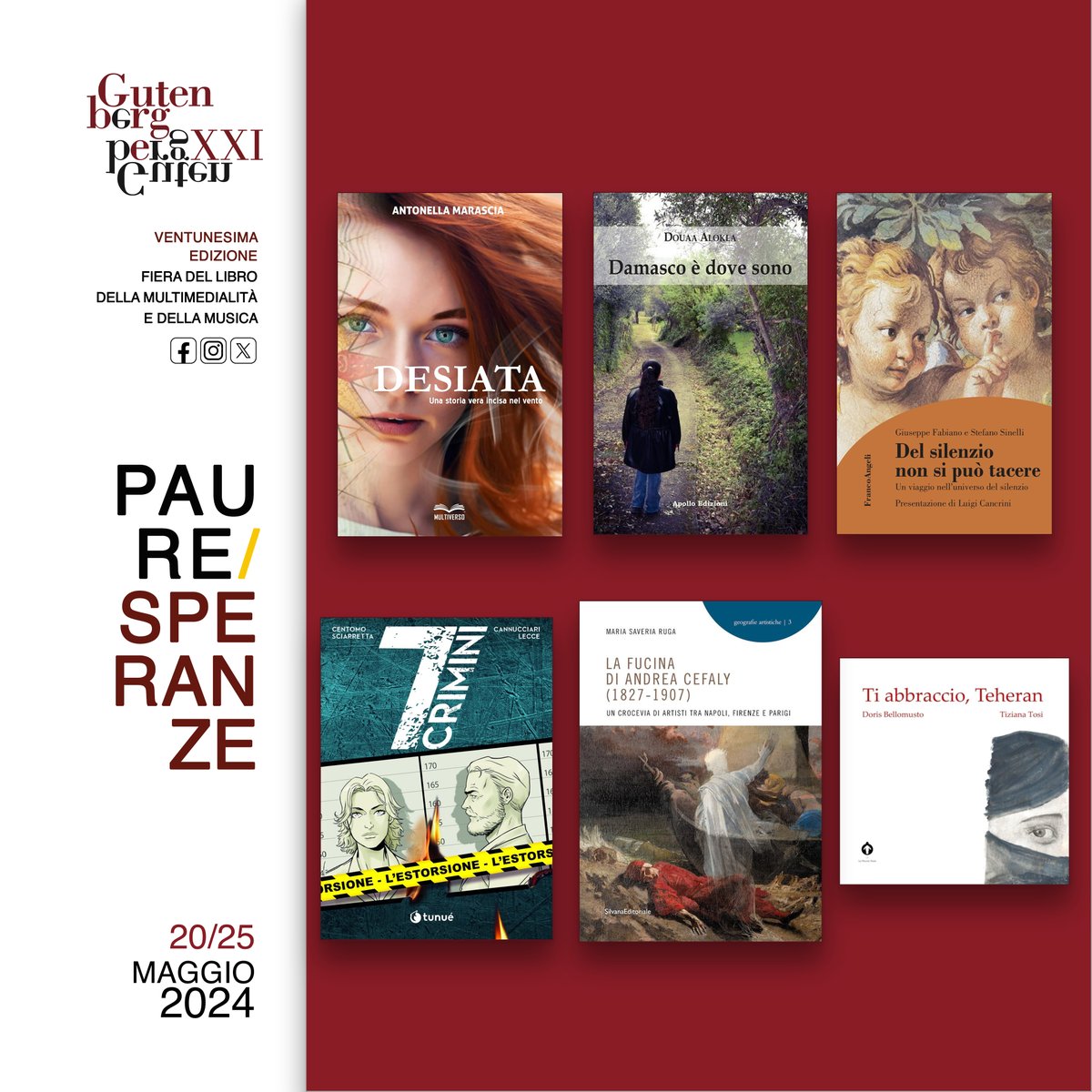 RedazioneG's tweet photo. anticipazioni Gutenberg XXI edizione, Paure/Speranze
#gutenbergXXI #gutenbergcalabria #fieradellibro #catanzaro #calabria #associazionegutenbergcalabria #liceoclassicogalluppi https://t.co/5OZp0Wjyiw