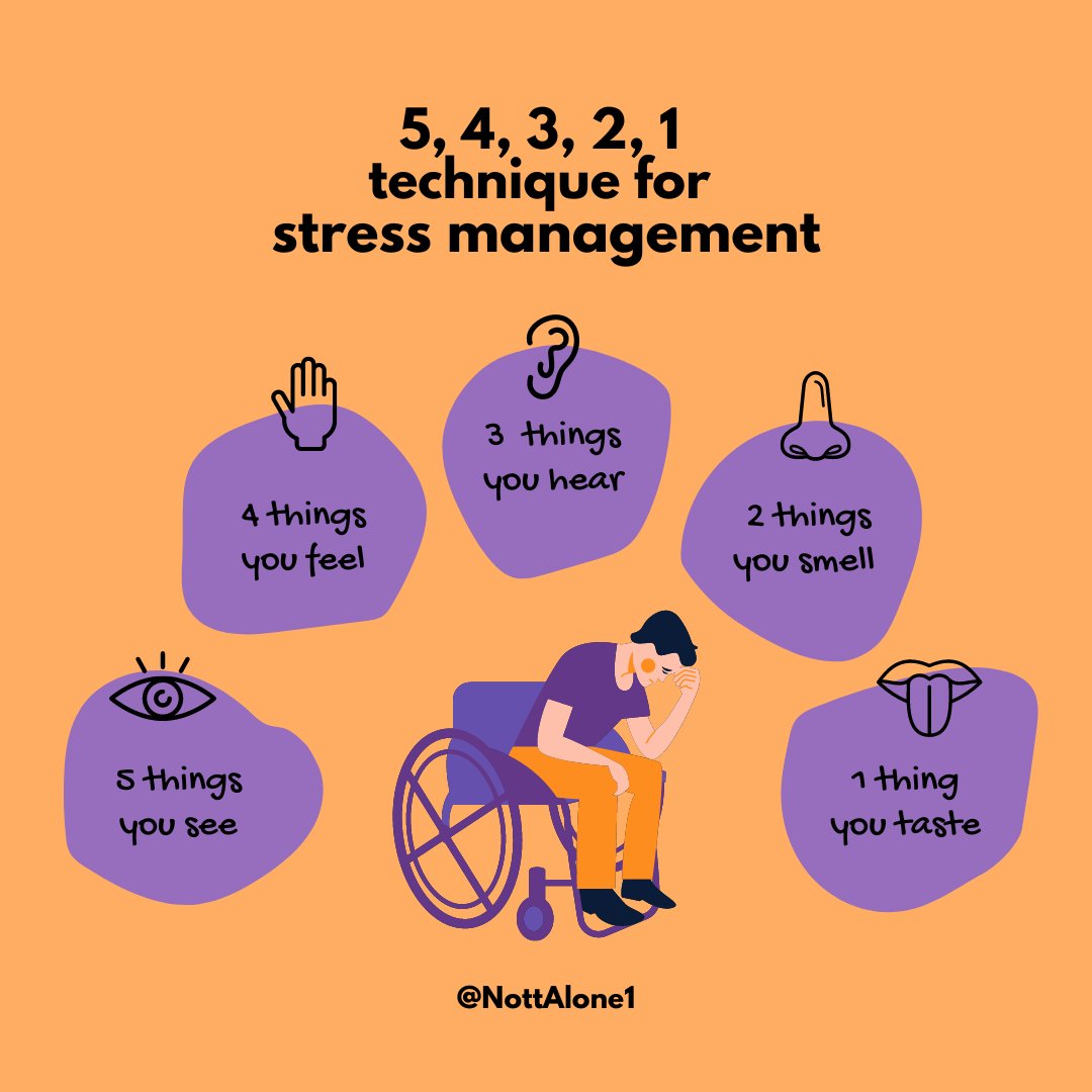 If you notice a child or young person experiencing stress you can talk them through the 5, 4, 3, 2, 1 technique 🧡

This will help to shift their focus from what is making them feel stressed to what is happening around them 💜

This can work for anyone! 

#StressAwarenessMonth