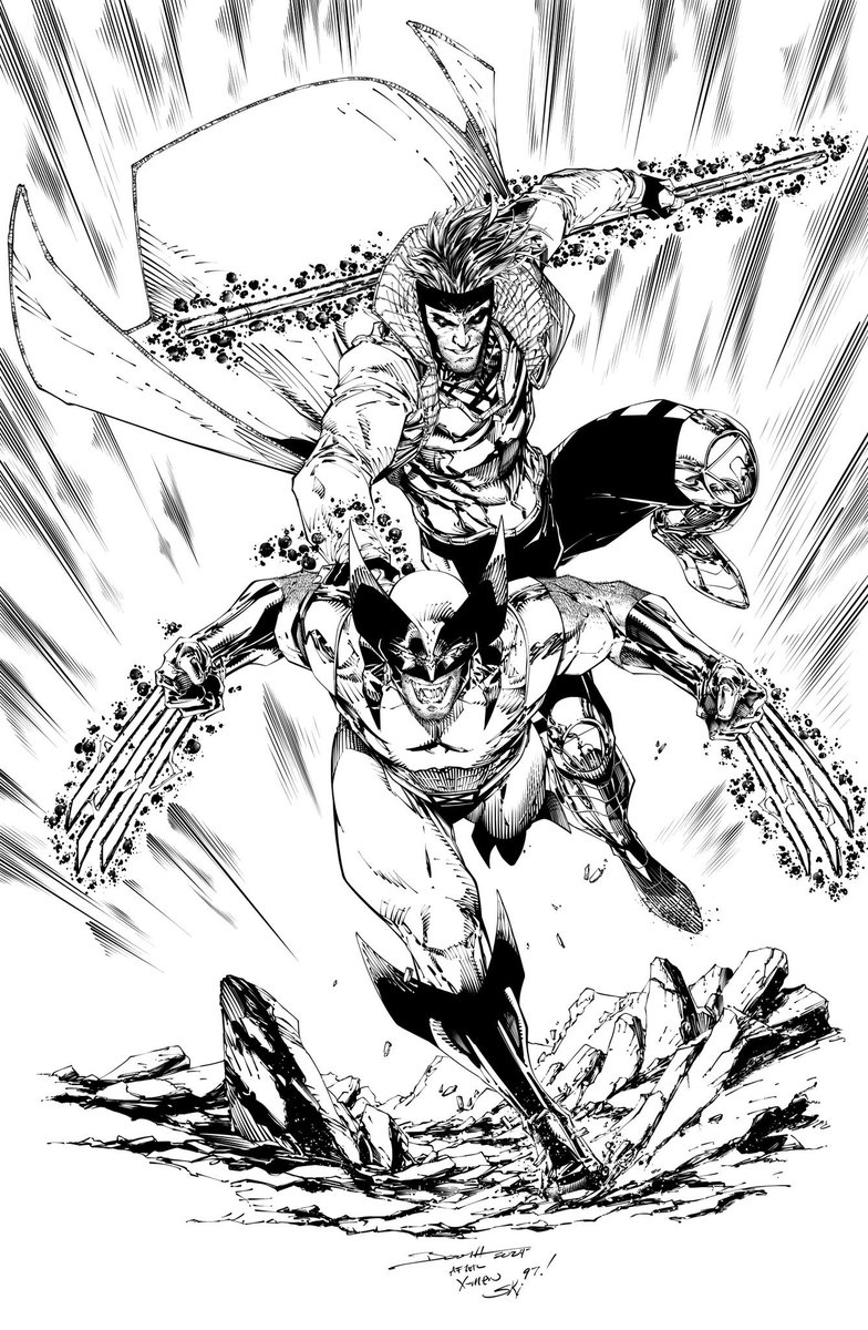 “Give this man an x-title!” - perfection by @Demonpuppy with inks by @Steve_Lachowski #xmen97 #wolverine #gambit