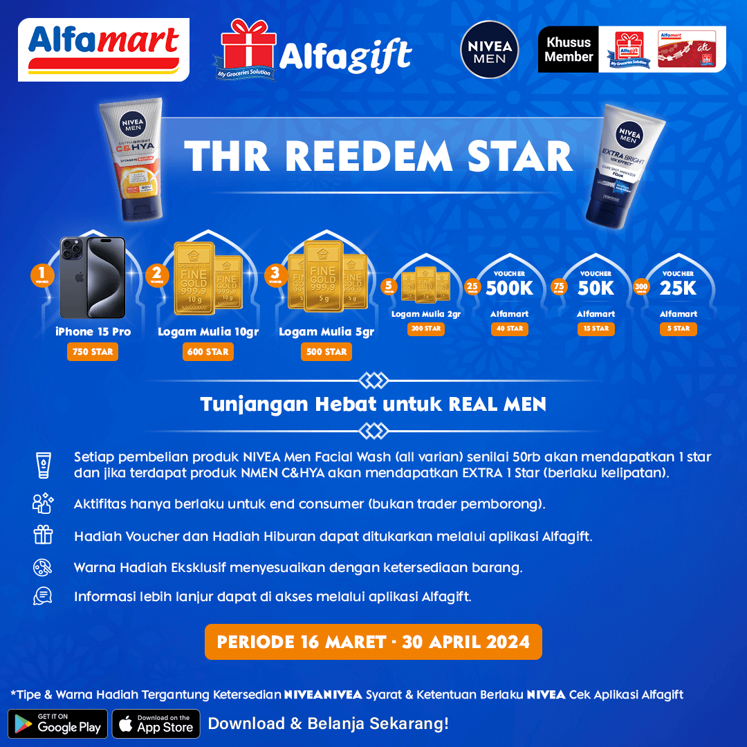 alfamart's tweet photo. Yuk langsung jadi Member Alfamart biar ga ketinggalan Program Alfstar Berhadiah!😁
*S&K berlaku
.
.
-
Download aplikasi Alfagift untuk menjadi member hanya di Playstore/Appstore
#LoyaltyMember #Alfastar #Alfagift #Alfamart #PromoMember #Hadiah https://t.co/hseOVirVvT