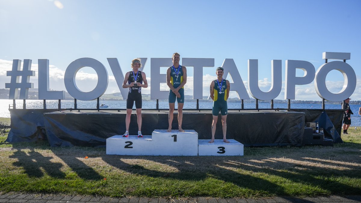 Hauser’s Heroics 🇦🇺 Mathew Hauser asserts his dominance by clinching the gold at the 2024 Oceania Triathlon Championships Taupo 🏆 🥇 Matthew Hauser 🥈Tayler Reid 🥉Brandon Copeland #Triathlon #Victory #BeYourExtraordinary