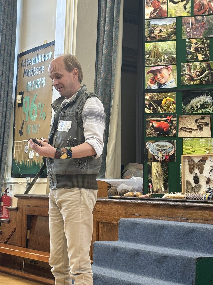 elstonhallsch's tweet photo. Y4 are thrilled to welcome Rainforest Dave to our school today! He has us enthralled already! Did you know he has been to the rainforest over 60 times?! #thematic #bringittolife we are just learning about this amazing weapon. https://t.co/VJAIz7uVxR