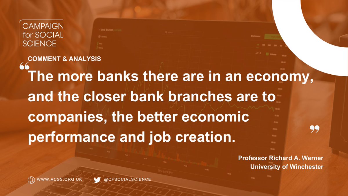 In our latest #Election24 blog, @scientificecon, @_uow, discusses how local banks can boost job creation, productivity & competitiveness. Read now➡️ acss.org.uk/bringing-back-…