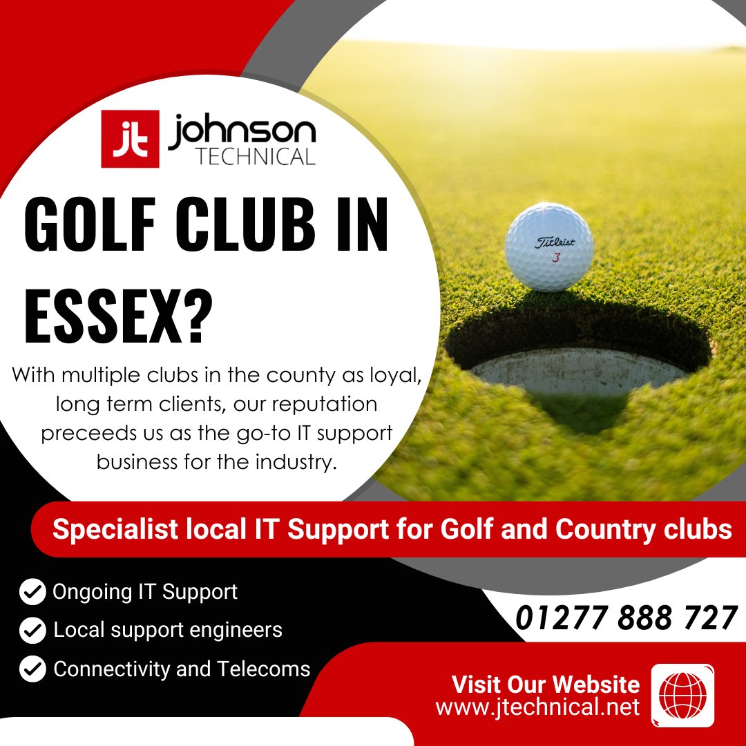 With the 2024 Masters over, here's a reminder that we specialise in IT Support for Golf and Country Clubs!

#golfclubs #itsupport #ithelpdesk