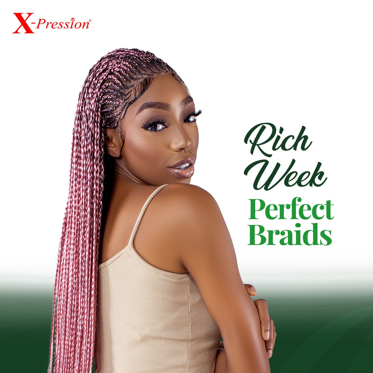 Transform your look with RICH Braid – the unrivaled choice for achieving stunning hairstyles all week long! 🌟 Whether you're going for sleek sophistication or bold creativity, RICH Braid offers unparalleled versatility and quality. #xp4you #xpression #richbraid