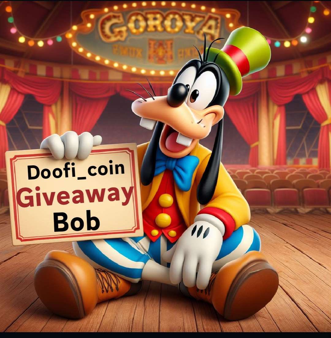 GiveawayAlert 🎁 Doofi is in the mood for gifts. 20M Dofi and 2 boab head as a gift for 4 people To participate: 1️⃣ retweet , comment with your wallet and follow 2️⃣ Follow @Doofie_coin And @bob Only people who hold $2 of $DOFI in their wallet will win #crofam #memecoin