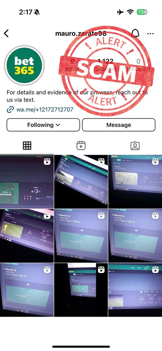 SCAM ALERT 🚨 - Checked & confirmed! DON'T TRUST HIM ⛔ #bet365 #apuestas @FixedMatchHelp #scommesse #scommessevincenti #1xbet #wetten #sportwetten #betting #scam #betscammers #fixedscam #pronostic #scammers #scambet #fixedmatches_scam_adviser #freepicks #ScamAlert