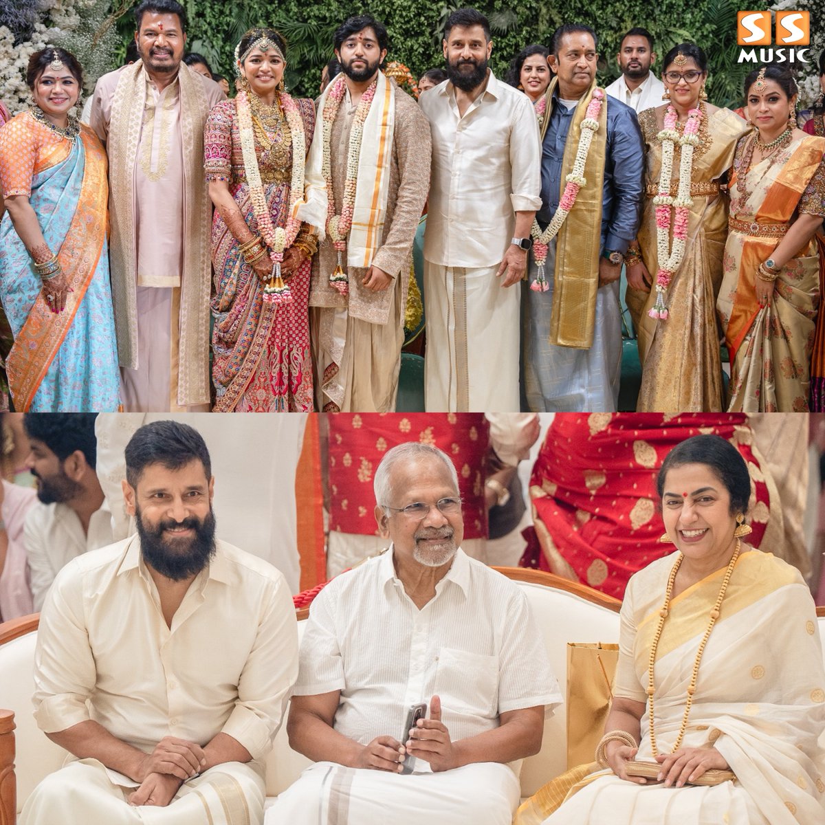 Vikram and Mani Ratnam participated in the wedding of Director Shankar's daughter, Aishwarya. ❤️
.
@chiyaan #AishwaryaShankar #TarunKarthikeyan #ManiRatnam #Vikram #Shankar #SSMusic