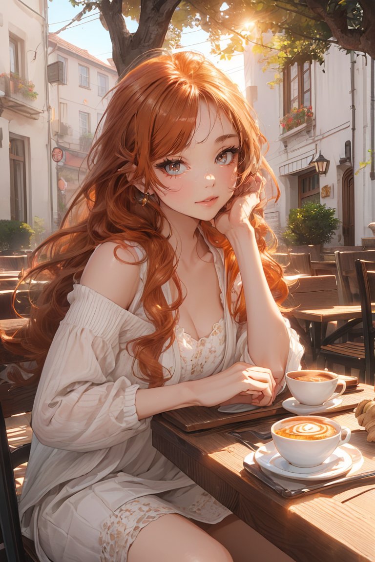 A coffe and a smile to have a good day?  
#AI #AIart #AIArtwork #animegirl #anime #digitalart #digitalpainting #fantasy #magicfantasy #fantasyart #fantasycharacter #characterdesign #animecharacter #AiAnime #aianimegirl #aigirls #aidigitalart #digitalart #digitalartwork