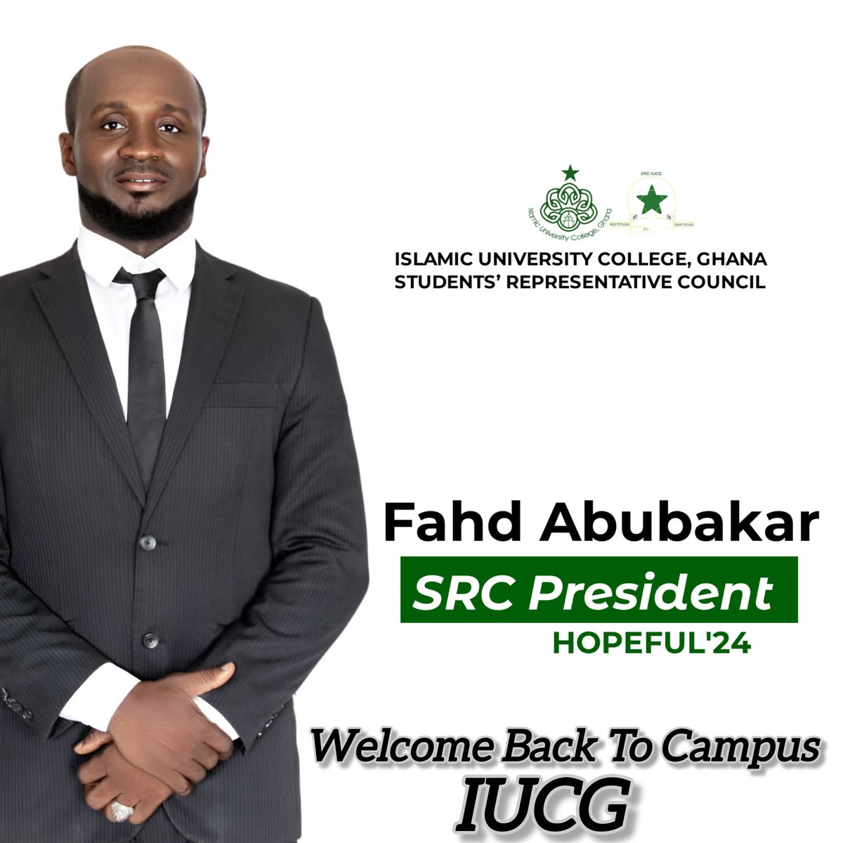 I have always believed that when you have a voice, you have an obligation to use that voice to empower others. I AM THE VOICE. FAHD ABUBAKAR SRC PRESIDENT HOPEFUL 24, ALL FOR ONE ... ONE FOR ALL HUMBLE 📌COMPETENT📌 TRUSTED @srciucg #TheHoodBlogger