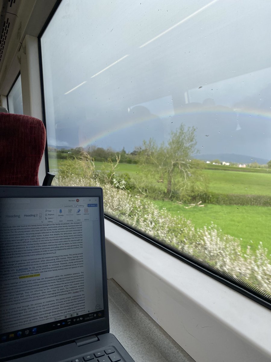 On the way to #HSA24 the benefit of going on cross country train ~ beautiful views while you work! @HSA_UK looking forward to the next few days! #housingresearch