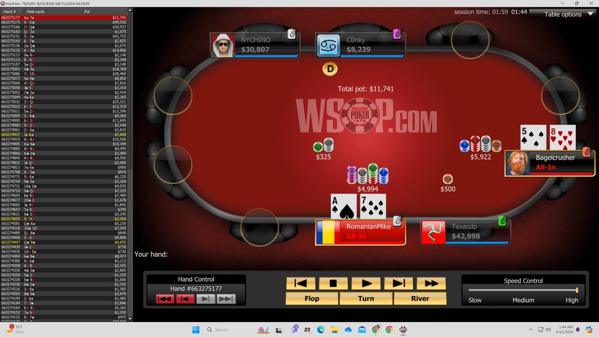 I don't understand... we are 2 away from the money and he calls all in with 5 8 off... @wsop @wsopcom