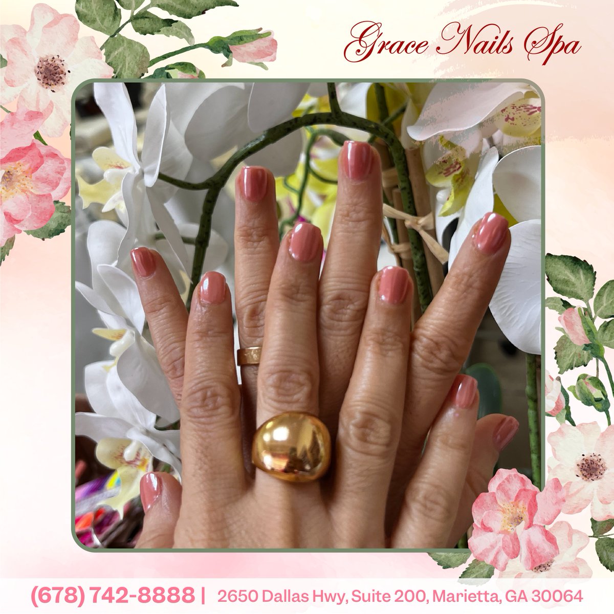 Can't decide between pink and orange? 😍 This delicate peach shade is the best of both worlds! 🌸✨
𝐁𝐨𝐨𝐤 𝐍𝐨𝐰: lk.macmarketing.us/gracenails-boo…

#GraceNailsSpa #GraceNailsSpaMarietta #Mariettanailsalon #nailsmagazine #nailswag #nailstyle #gelnails #nailsonfleek #nails2inspire