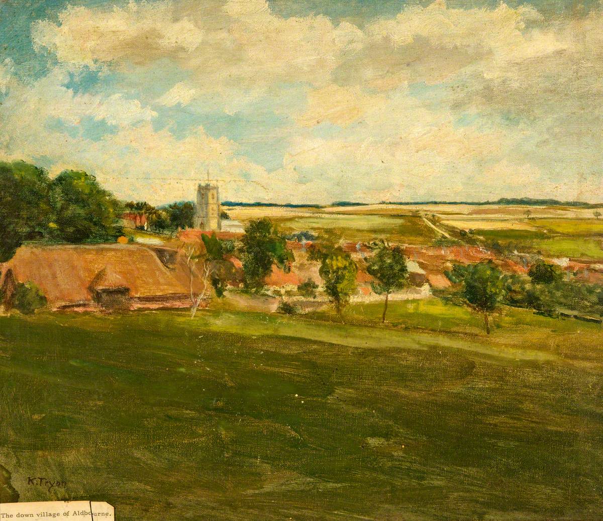 “If anyone ever asks my idea of heaven… I shall say ‘The Wiltshire Downs on a spring morning’.” Kate Allen Tryon (1865–1952) #WorldArtDay @MuseumandArt aldbournearchive.wordpress.com/2017/12/31/kat…