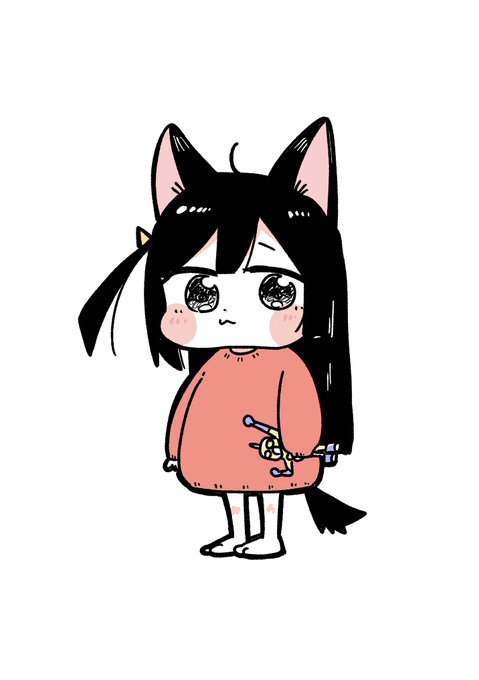 「黒髪 猫娘」のTwitter画像/イラスト(新着)｜5ページ目