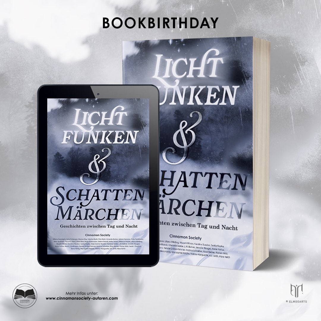 CinnamonSociety's tweet photo. Release 🎉🥳 heute ist es endlich soweit! Unsere neuste Anthologie „Lichtfunken &amp; Schattenmärchen“ ist ab heute überall erhältlich!! Wir freuen uns all die wunderbaren Geschichten nun mit euch teilen zu können! #cinnamonsociety #Bücher #BücherfürdengutenZweck https://t.co/yBqrk5gSch