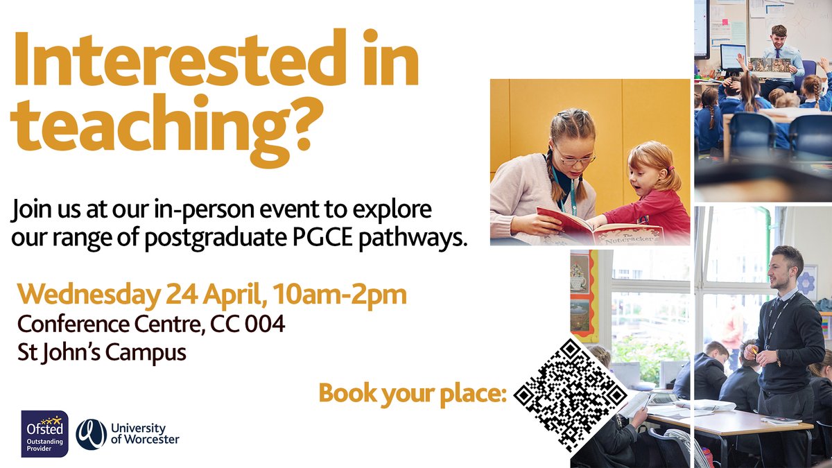 As a regional PGCE provider, we are accredited by the University of Worcester and work closely to provide high-quality teacher training in schools local to you.

Visit us at the next 'Get into Teaching' event or visit our website for further information: riverscofe.co.uk/train-to-teach…
