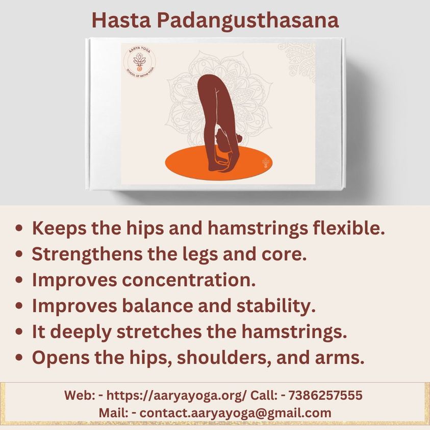 The posture of the Day, 'Hasta Padagushtasana'. Have a healthy day. #poseoftheday #pictureoftheday #asanaoftheday #aaryayoga #asanas #yoga #theaaryayoga #yogattc #USALLIANCE #healthyyoga