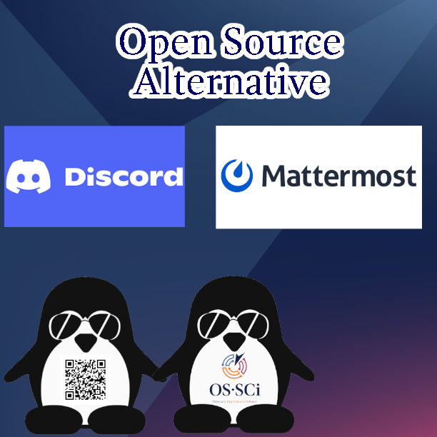 os_sci_bv's tweet photo. #Discord is a voice, video and text communication service.  Popular, sure, works also well. But is proprietary, so you never know... Luckily we have #Mattermost a true and fully free #Foss tool which just does the same as Discord.  You can install and run your own instance. https://t.co/eaRPO8zsxx