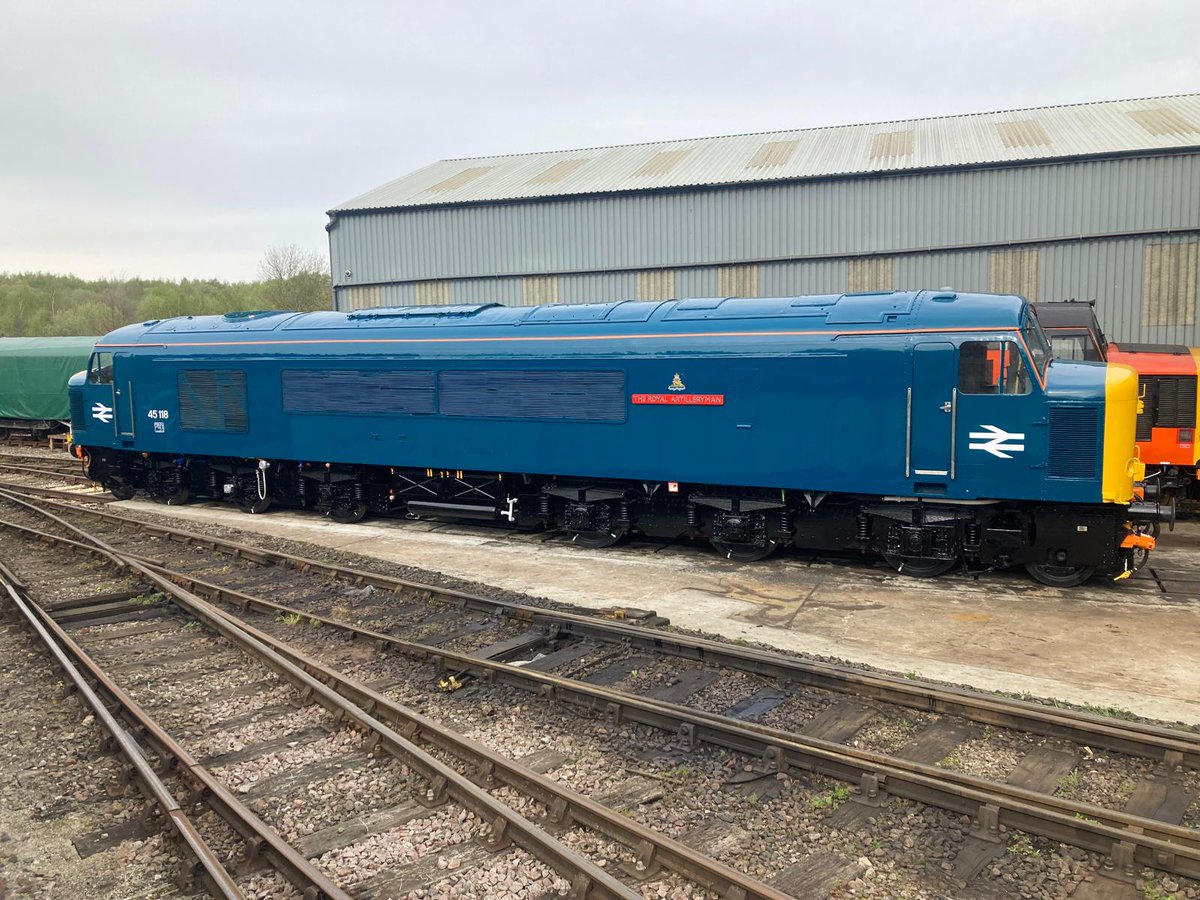 After a long, protracted and painful overhaul 45118 is due to leave Barrow Hill at the end of April. Photos supplied by HNRC