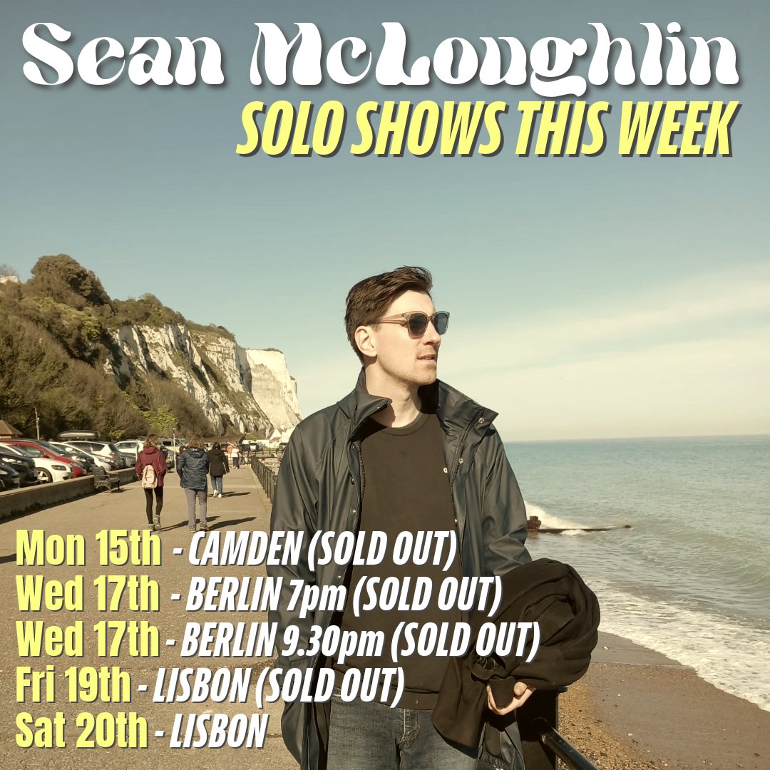 Wow look at this. Did I make the colouring too weird? Either way I'm looking forward to seeing you all this week. 1 ticket now available for Lisbon on Friday, and 5 left for Saturday. seanmcloughlincomedy.com